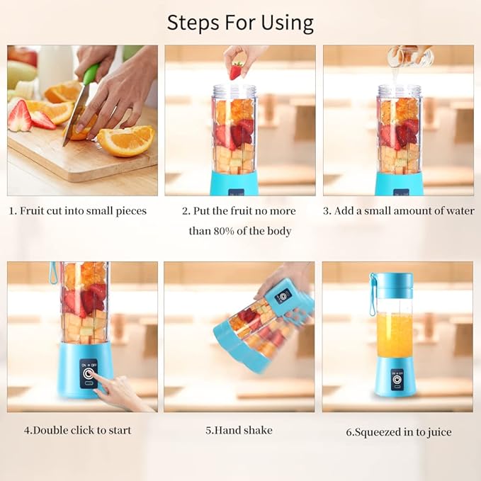 Blender Portable Électrique USB – Préparez Vos Smoothies Partout