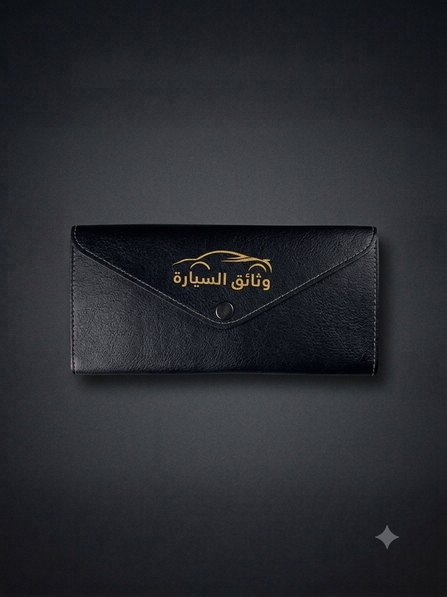 حافظ أوراق السيارة الفاخر