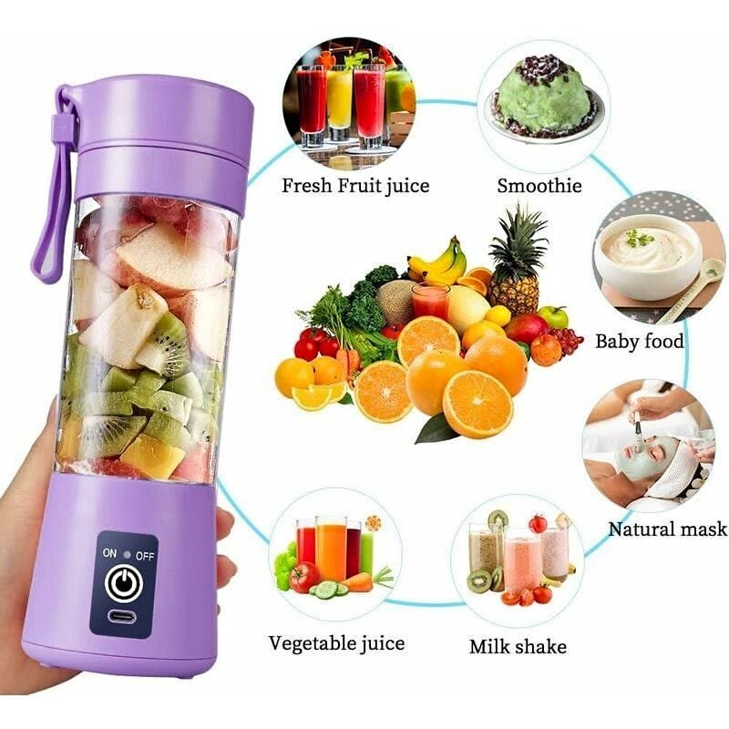 Blender Portable Électrique USB – Préparez Vos Smoothies Partout